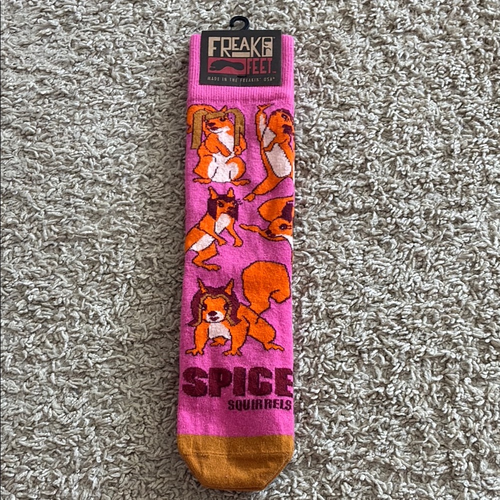 Vibrant Pink and Orange Hosiery Socks Collection
